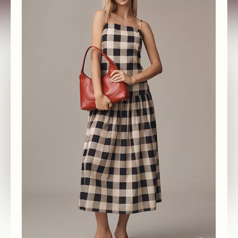 NWT Anthropologie SER.O.YA Ayden Linen Blend Sleeveless Drop-Waist Maxi Dress